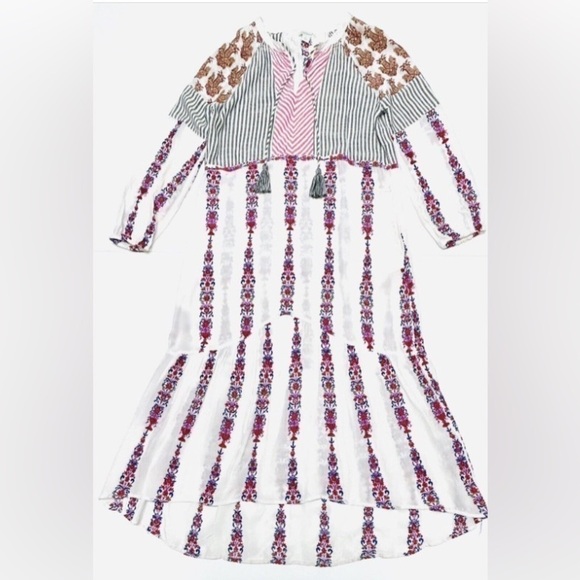 Sundance Laisella Embroidered Maxi Kaftan Dress long sleeve - Picture 1 of 15